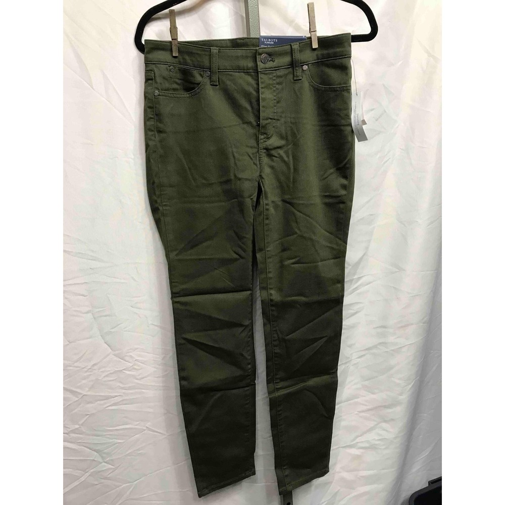 Talbots Flawless Slim Ankle Pants Lt. Olive Green Women's Size 2